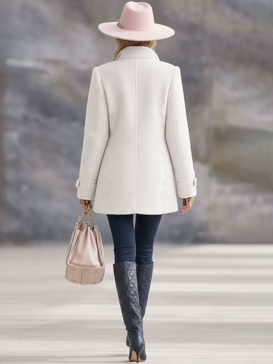 Paula | Chaqueta polar rosa vintage con cremallera