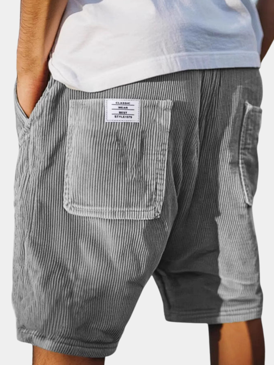 Pantalones cortos de terciopelo chic