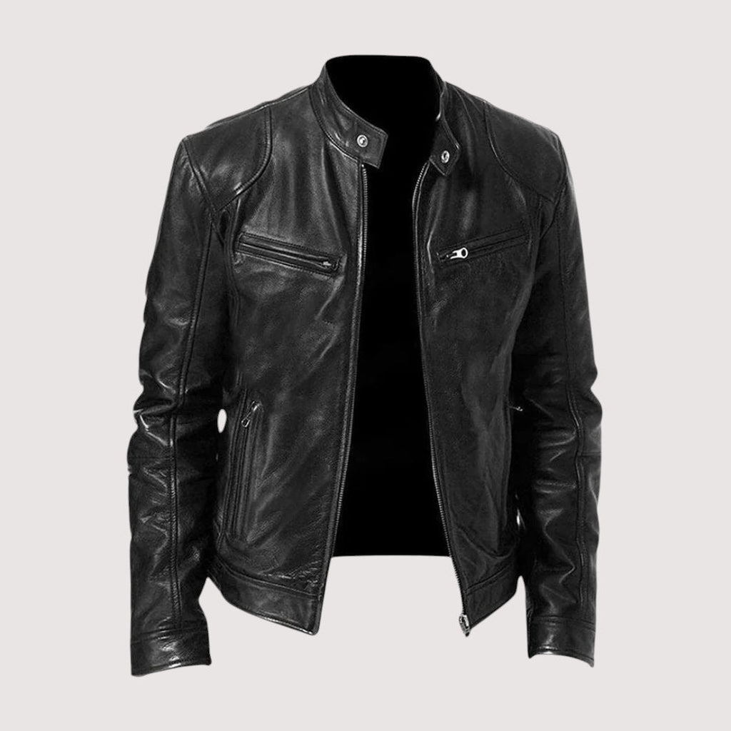 LAURENT MONACO | VESTE EN CUIR HAUT DE GAMME ÉLÉGANTE POUR HOMME