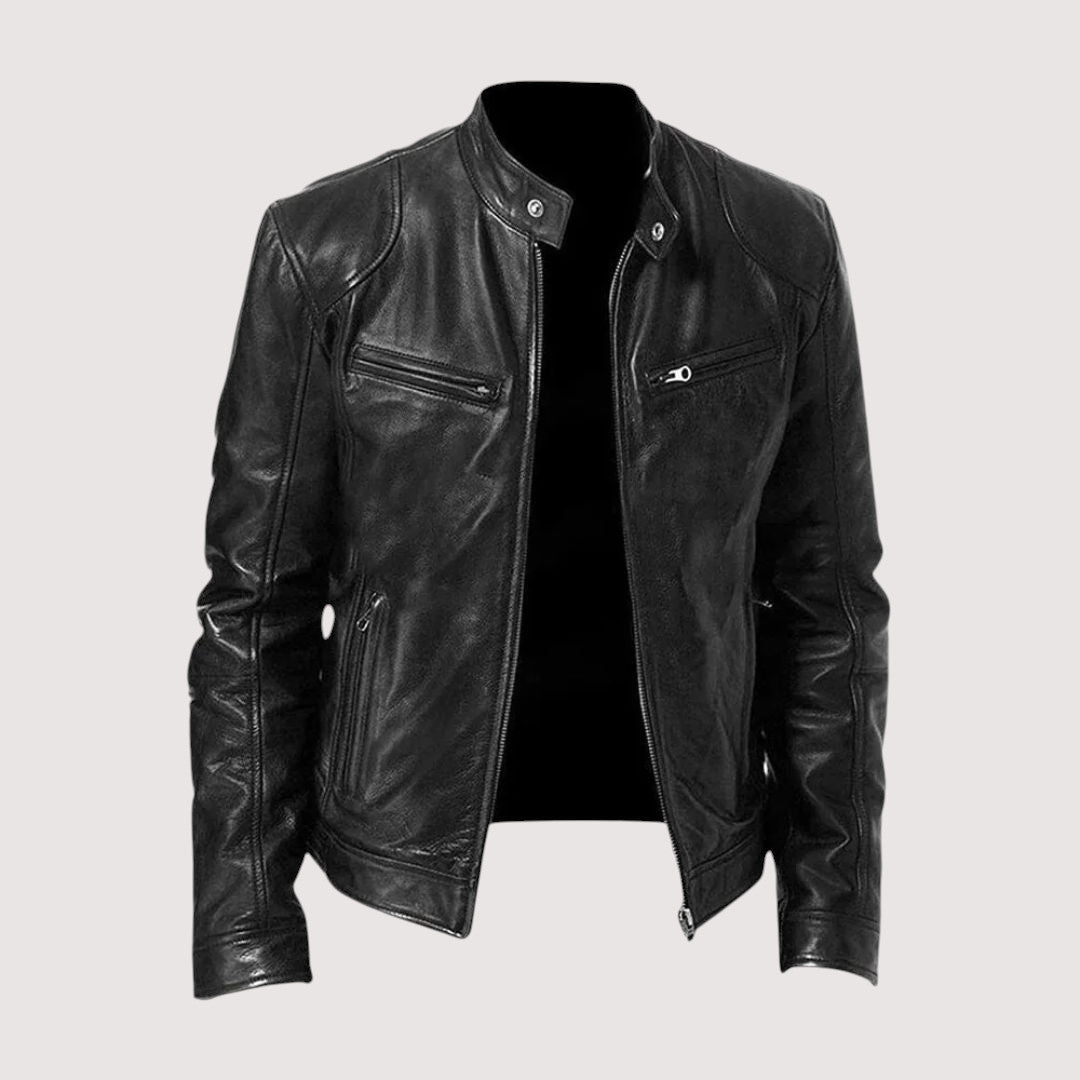 LAURENT MONACO | VESTE EN CUIR HAUT DE GAMME ÉLÉGANTE POUR HOMME