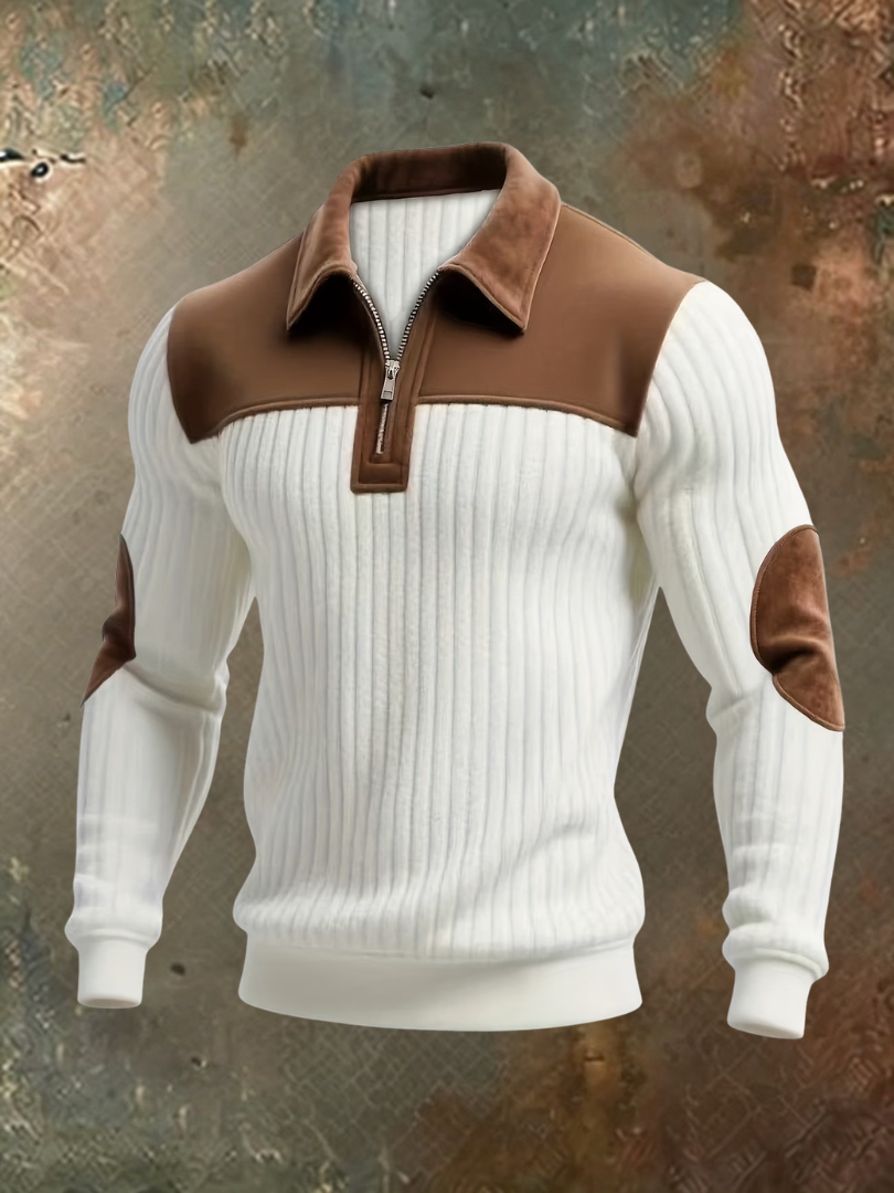 LARS | JERSEY DE PUNTO INFORMAL CON CREMALLERA