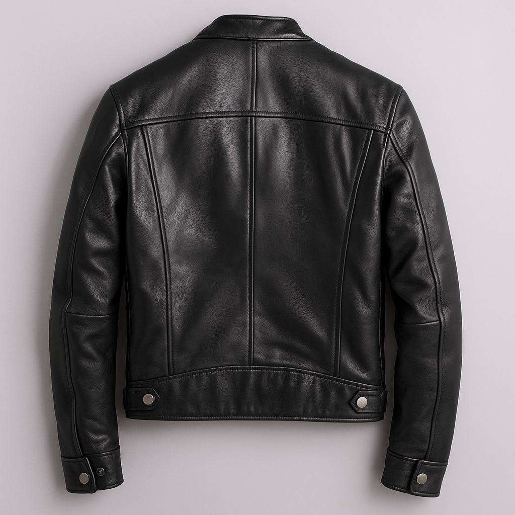RECIO | Chaqueta vintage de cuero PU con cremallera