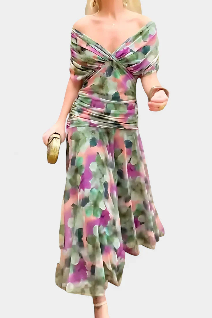 Vestido floral de elegancia ligera