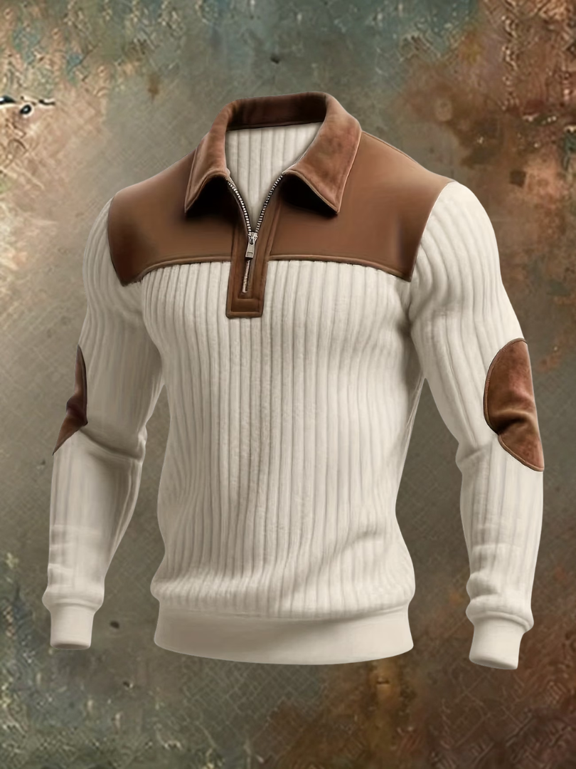LARS | JERSEY DE PUNTO INFORMAL CON CREMALLERA