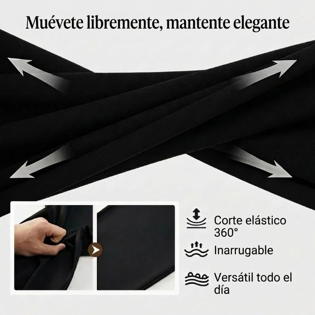 Pantalón clásico informal de gran elasticidad para hombre