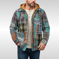 RICHARD | CHAQUETA DE CUADROS CON CAPUCHA