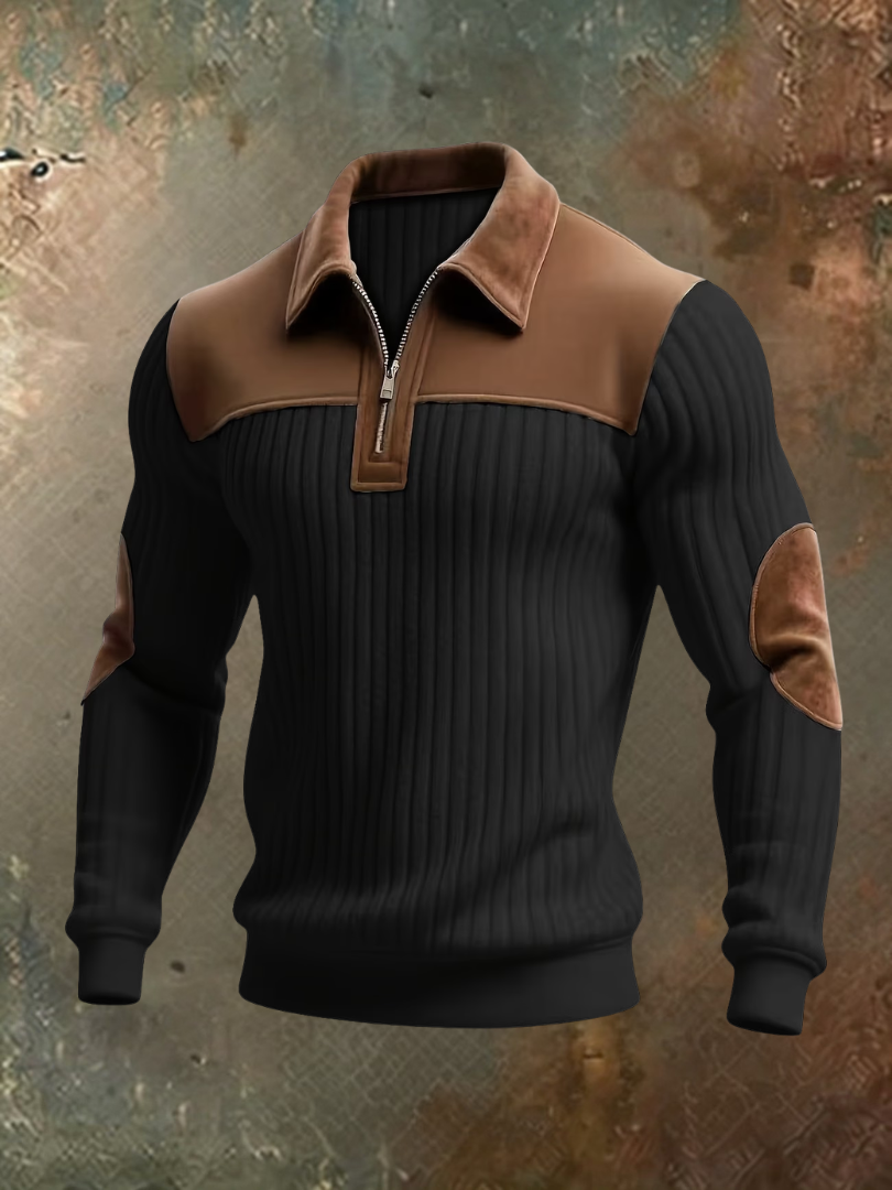 LARS | JERSEY DE PUNTO INFORMAL CON CREMALLERA