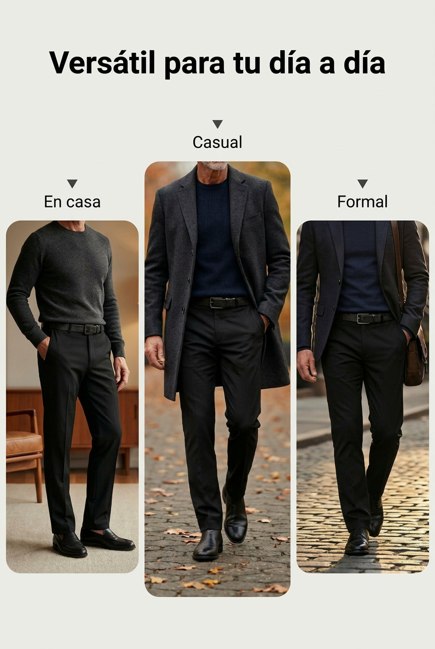 Pantalón clásico informal de gran elasticidad para hombre