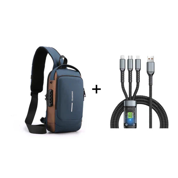 Héctor | Bolsa de deporte- bandolera con función de carga USB