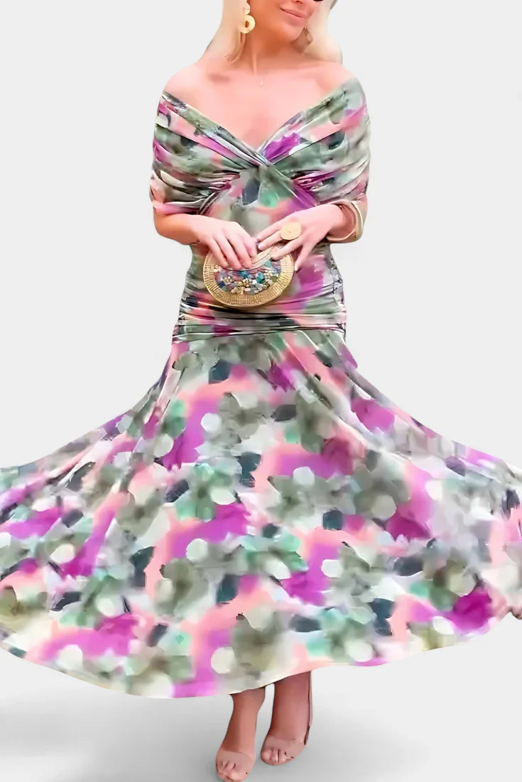 Vestido floral de elegancia ligera