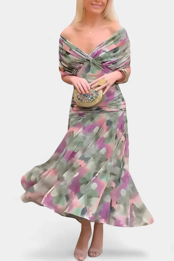 Vestido floral de elegancia ligera