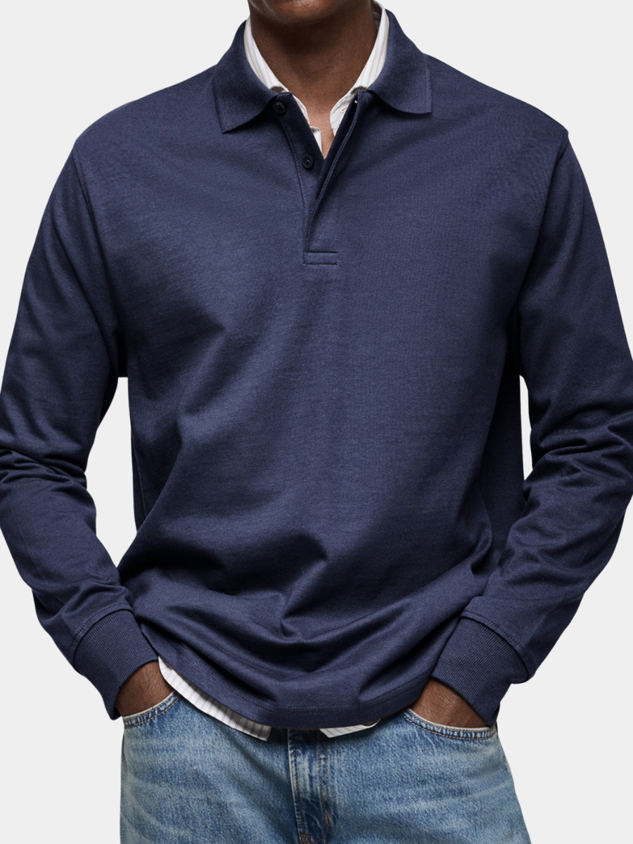Polo de lujo de manga larga