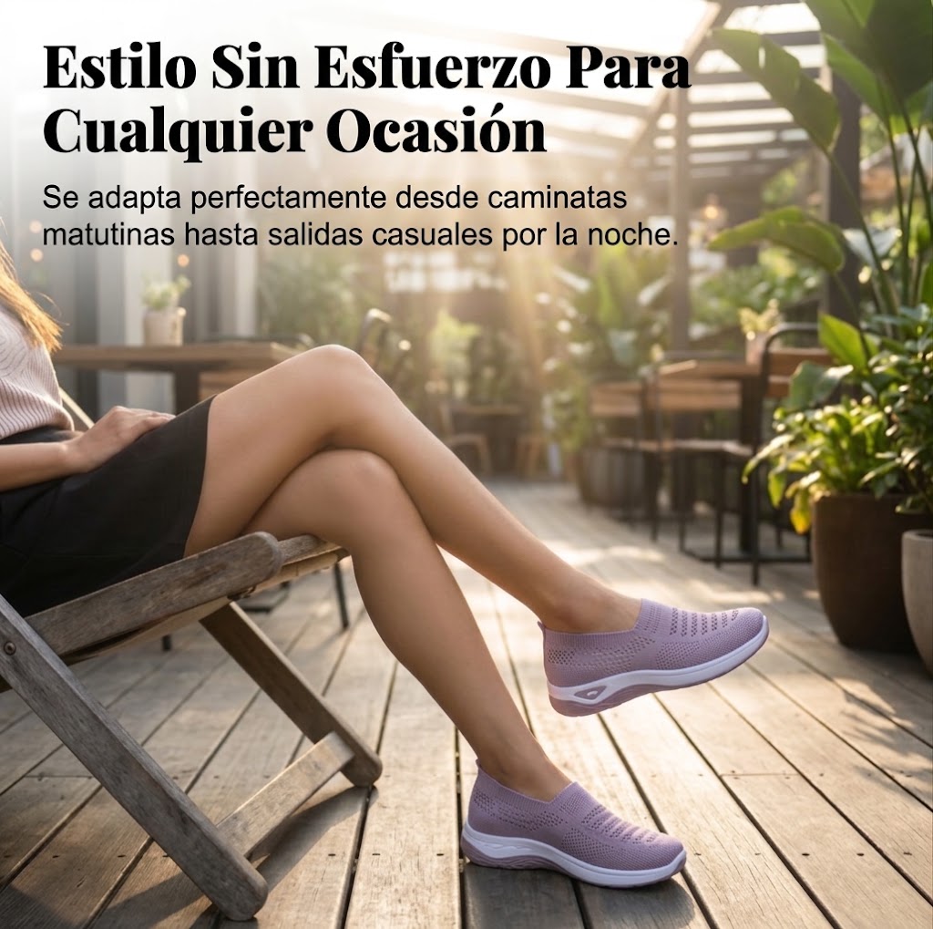 Malena | Zapatillas tipo slip-on de malla transpirables para mujer – Ligeras, flexibles y perfectas para estar en casa y disfrutar del tiempo libre
