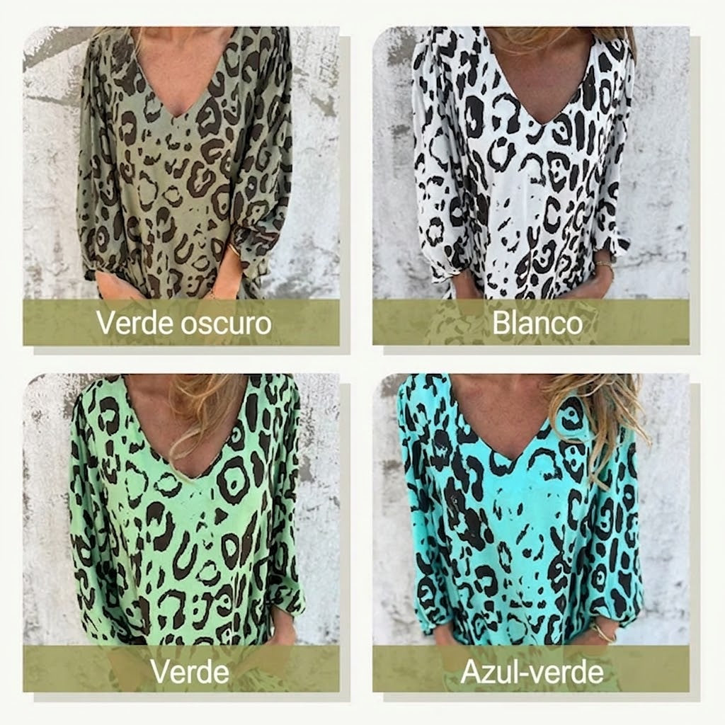 Vestido Safari Chic con estampado de leopardo