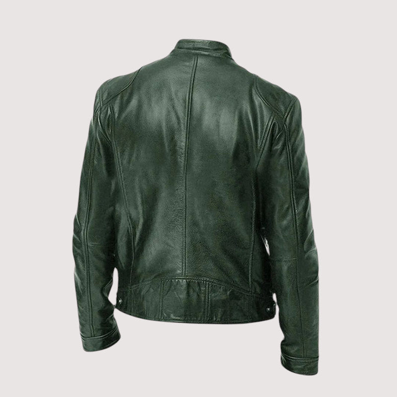LAURENT MONACO | VESTE EN CUIR HAUT DE GAMME ÉLÉGANTE POUR HOMME