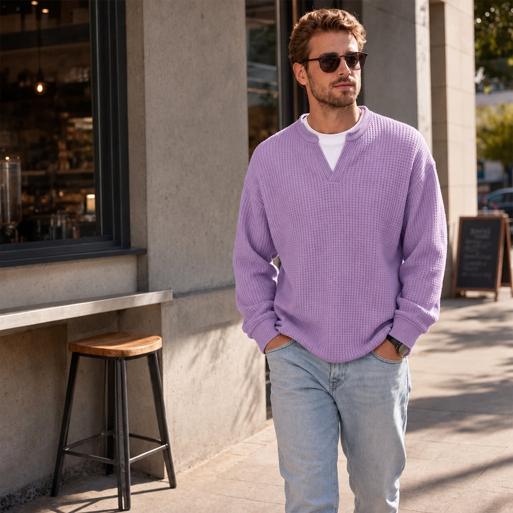 Adrián | Jersey de punto gofre texturizado para hombre