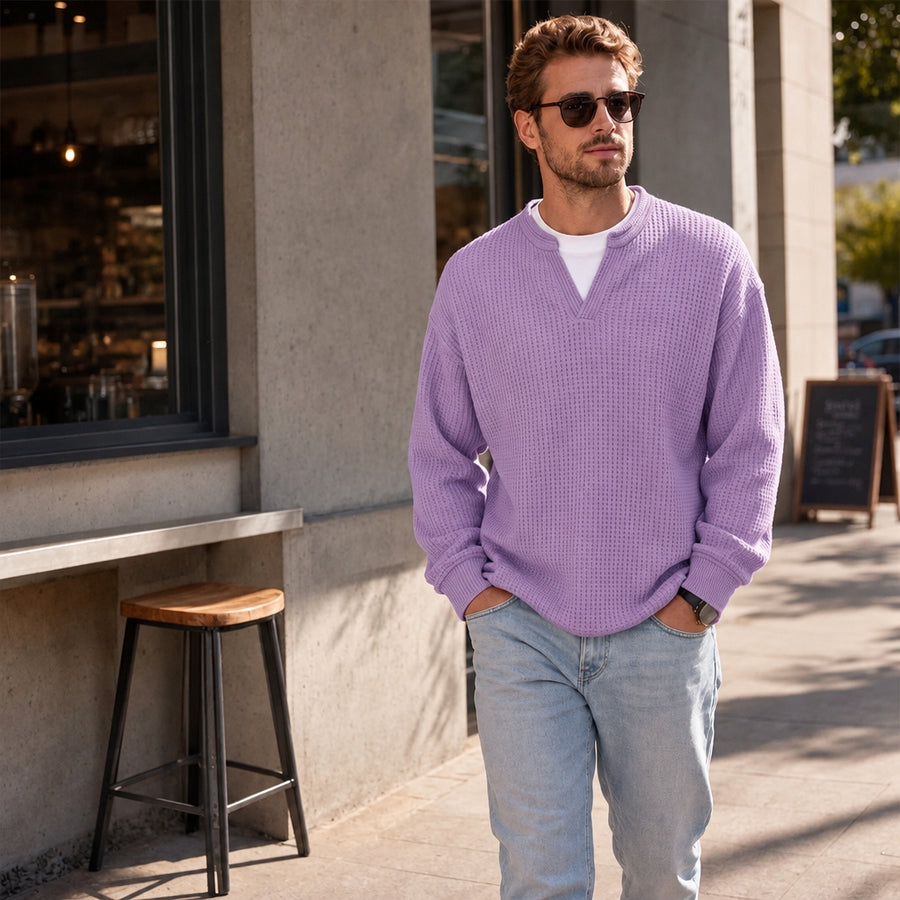 Adrián | Jersey de punto gofre texturizado para hombre