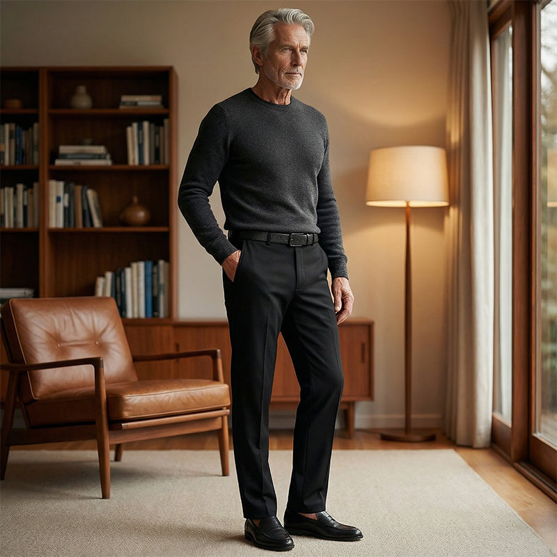 Pantalón clásico informal de gran elasticidad para hombre