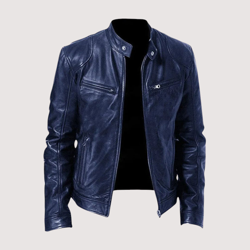 LAURENT MONACO | VESTE EN CUIR HAUT DE GAMME ÉLÉGANTE POUR HOMME