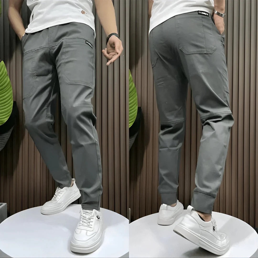 LAURENT MONACO | PANTALON CARGO ÉLASTIQUE POUR HOMME PREMIUM