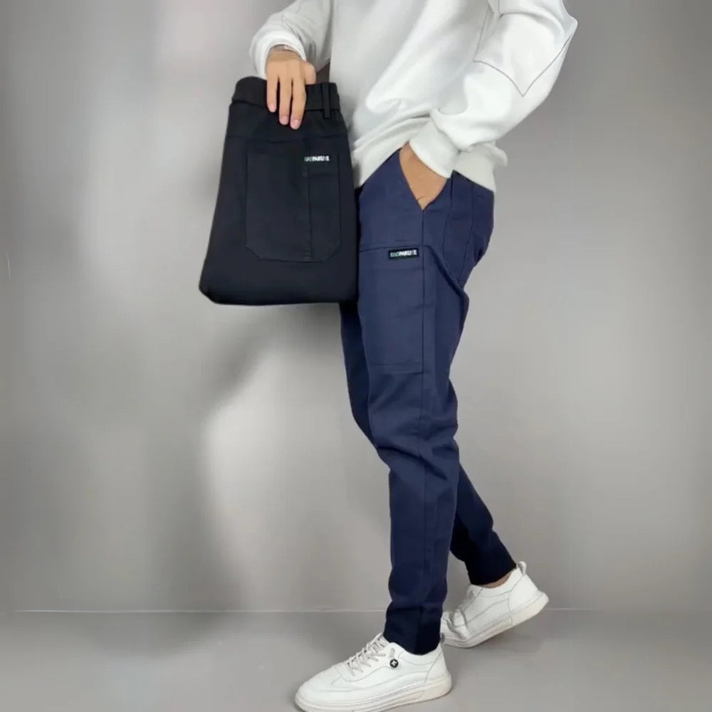 LAURENT MONACO | PANTALON CARGO ÉLASTIQUE POUR HOMME PREMIUM