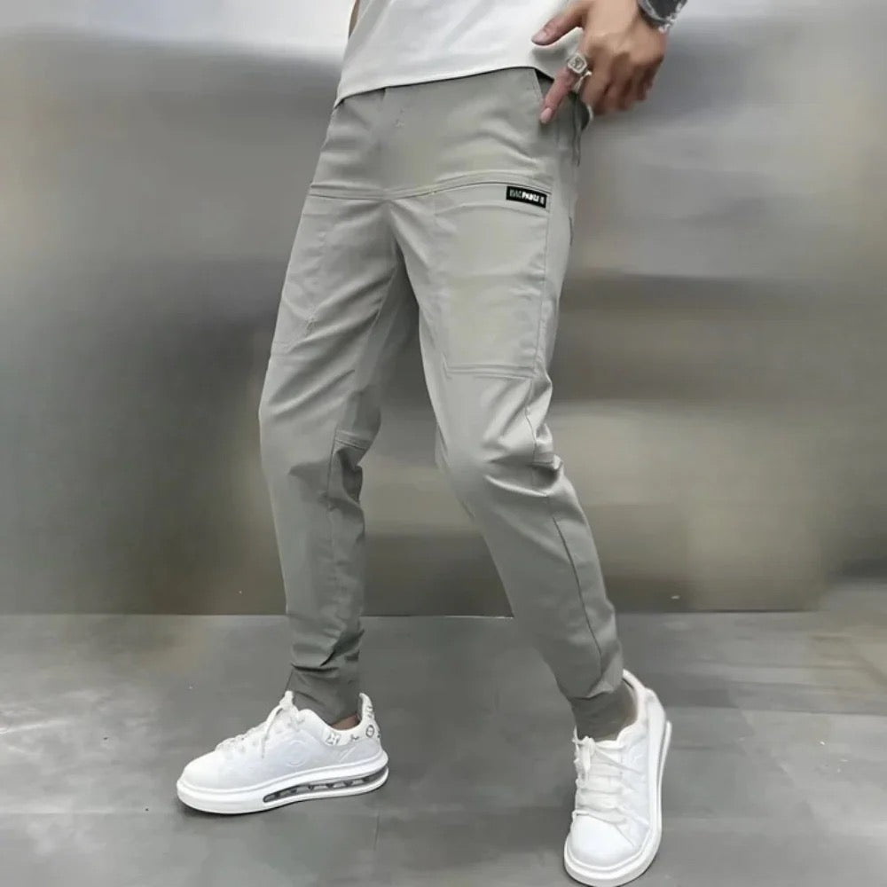 LAURENT MONACO | PANTALON CARGO ÉLASTIQUE POUR HOMME PREMIUM