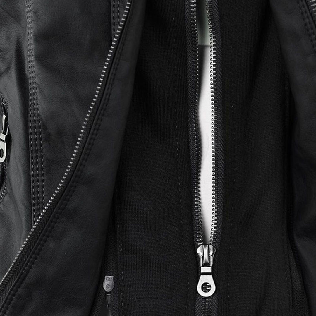 Flavia | Chaqueta de Cuero Robusta y Elegante