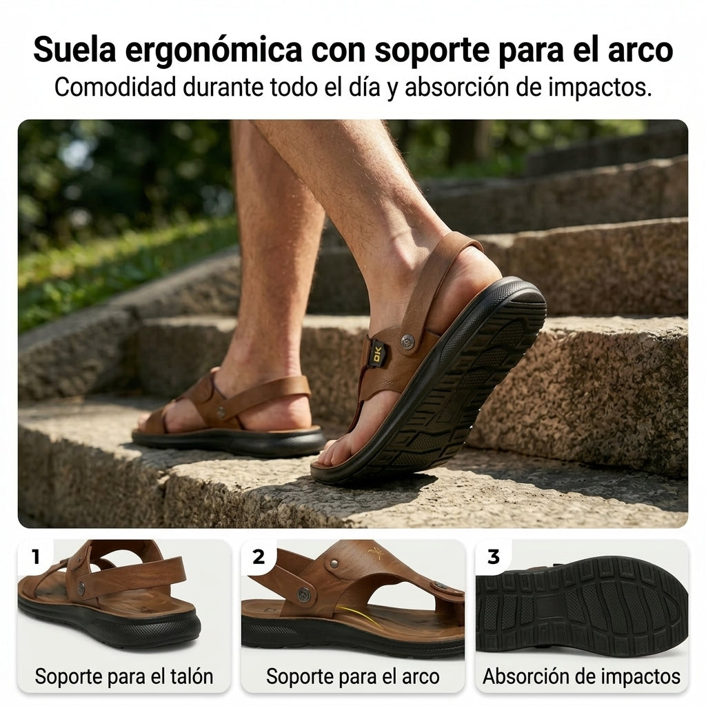 Sandalias y pantuflas convertibles 2 en 1 para hombre
