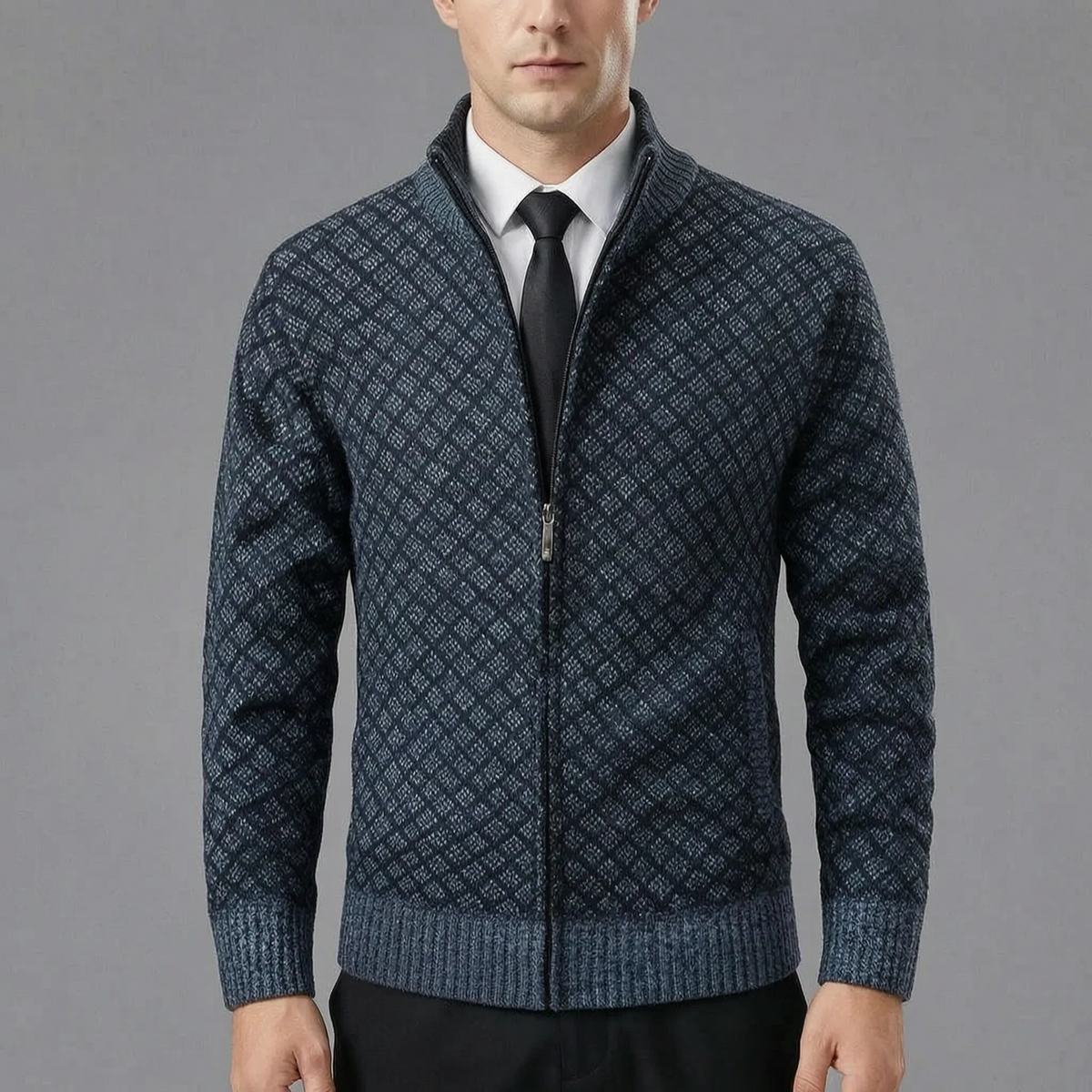 SIMÓN | CHAQUETA DE PUNTO CON CREMALLERA