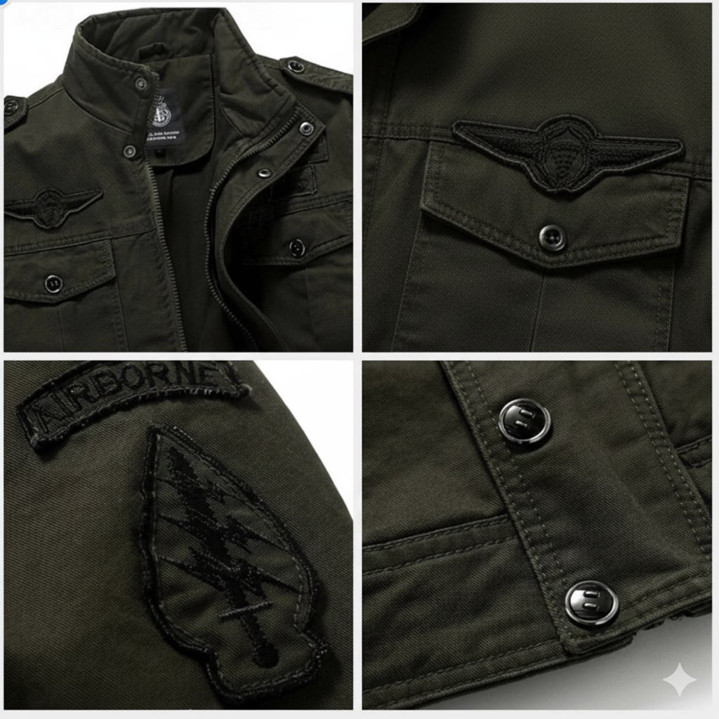 NOAH | CHAQUETA MILITAR CARGO PARA HOMBRE