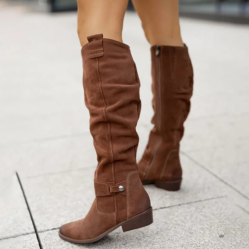 Lina - Botas de efecto ante cómodas y cálidas