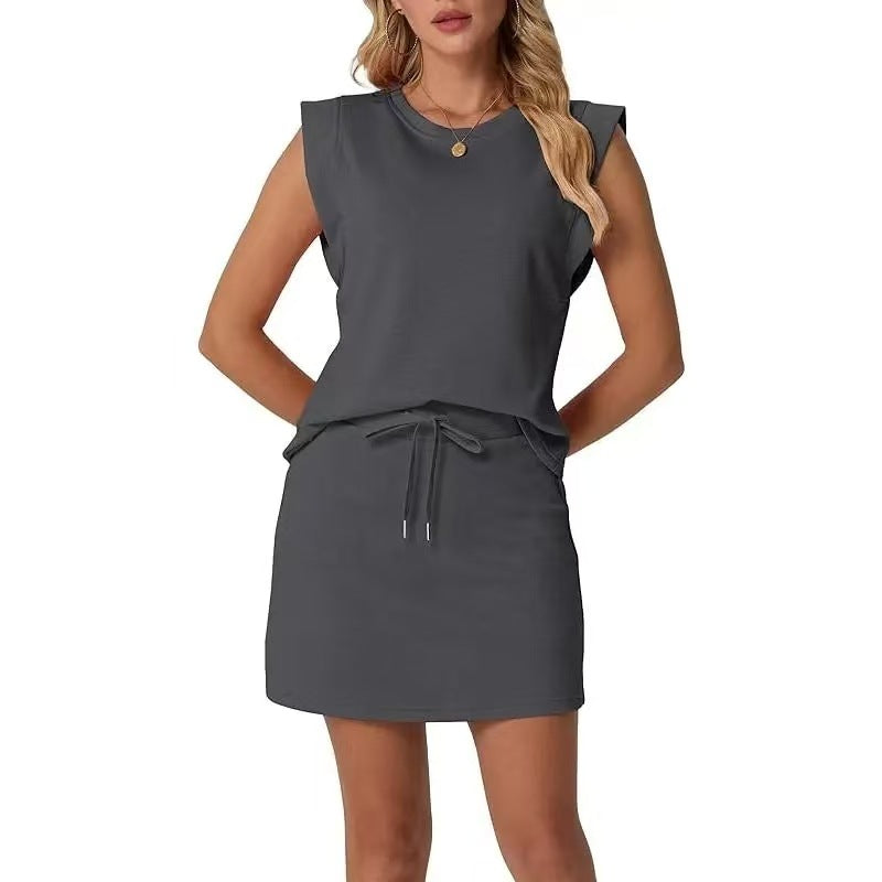 Perla | Conjunto de top moderno y falda ajustable