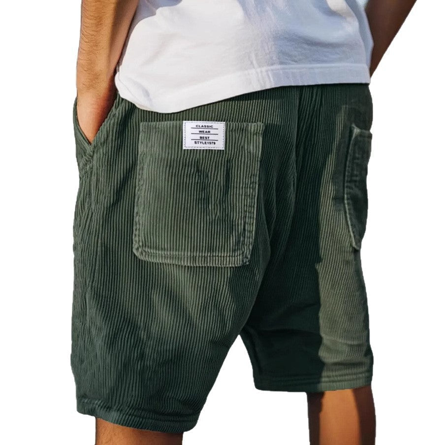 Pantalones cortos de terciopelo chic