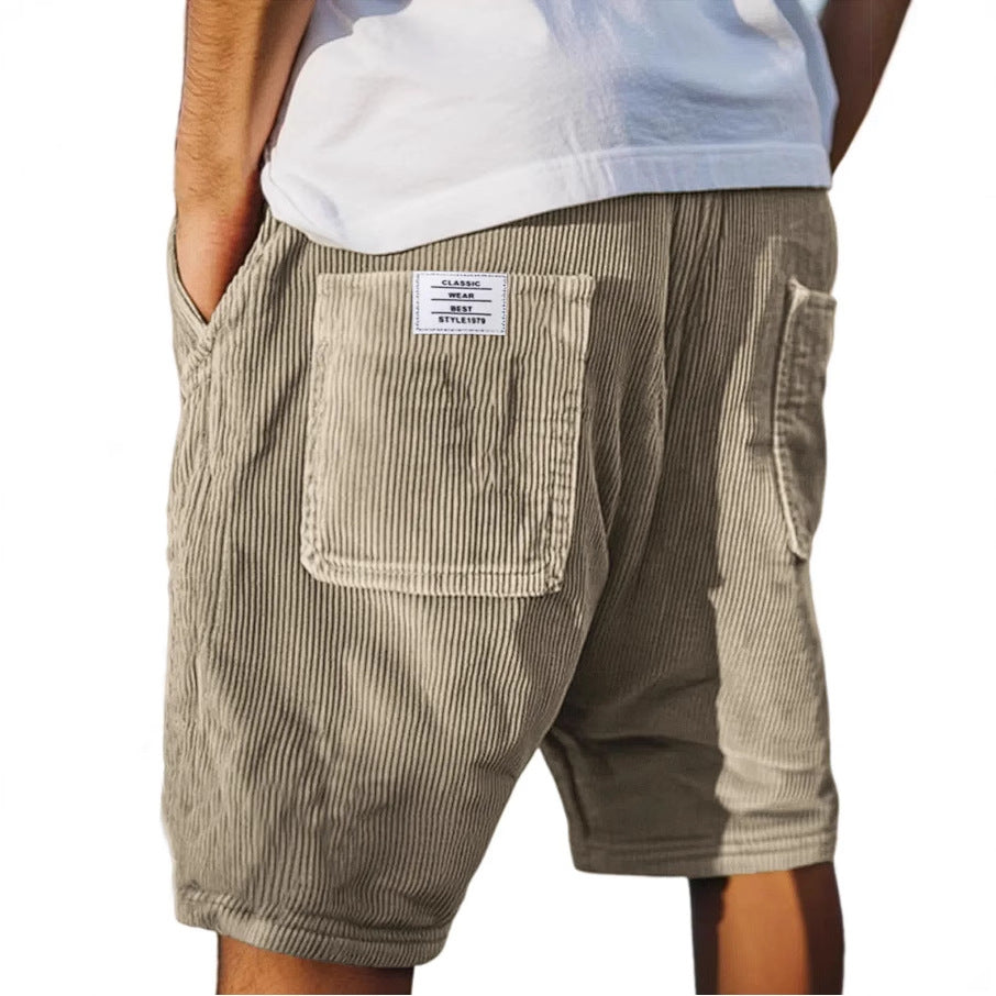 Pantalones cortos de terciopelo chic