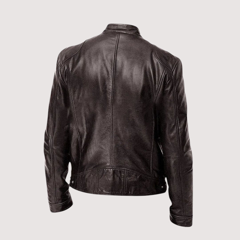 LAURENT MONACO | VESTE EN CUIR HAUT DE GAMME ÉLÉGANTE POUR HOMME