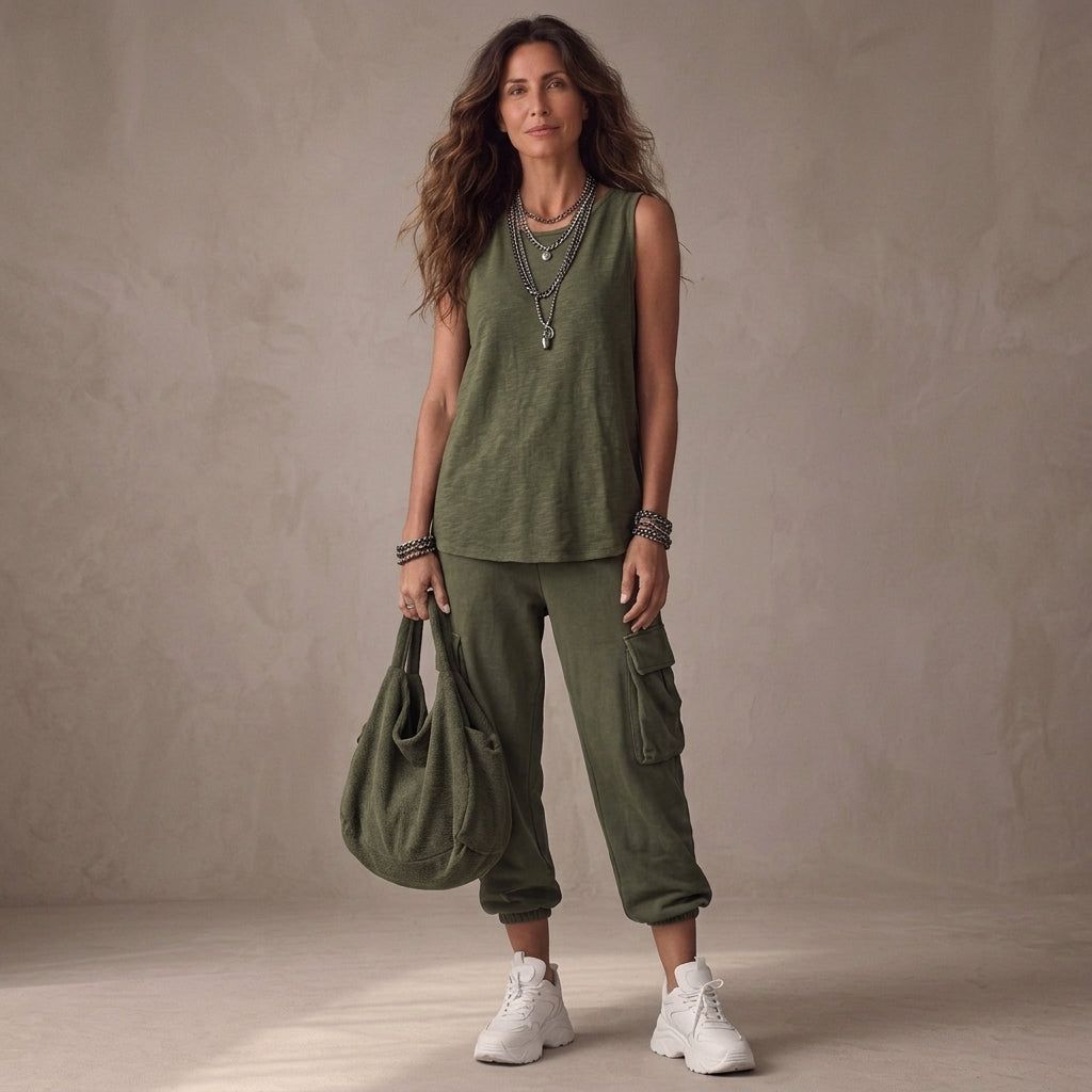 Valentina | Conjunto Casual Suave con Bolsillos