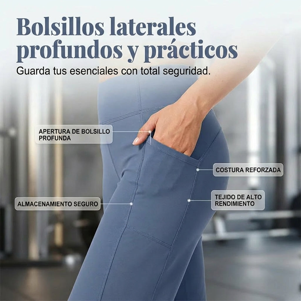 Pantalones de yoga elegantes con efecto moldeador