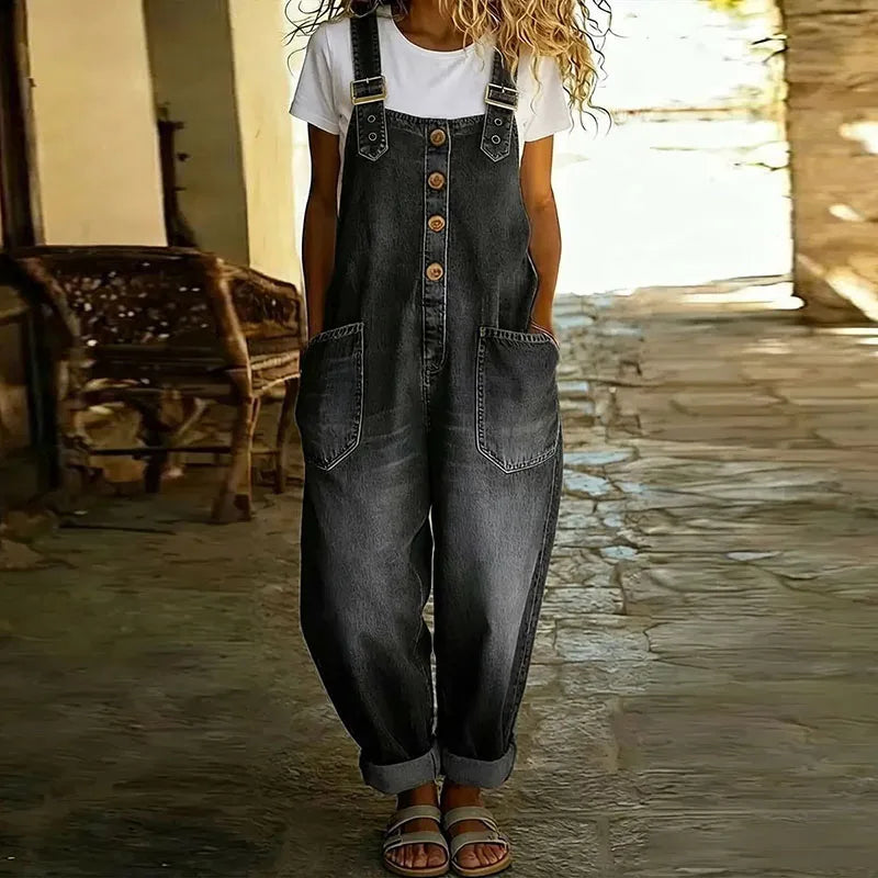 Mae | Peto vintage de algodón suave con efecto vaquero