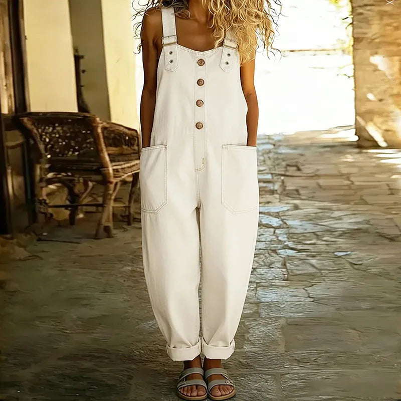 Mae | Peto vintage de algodón suave con efecto vaquero