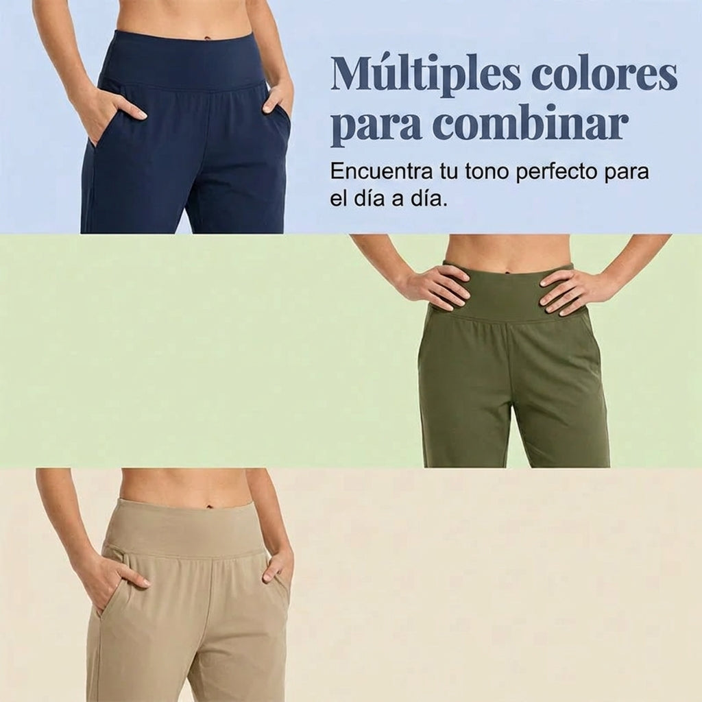 Pantalones de yoga elegantes con efecto moldeador