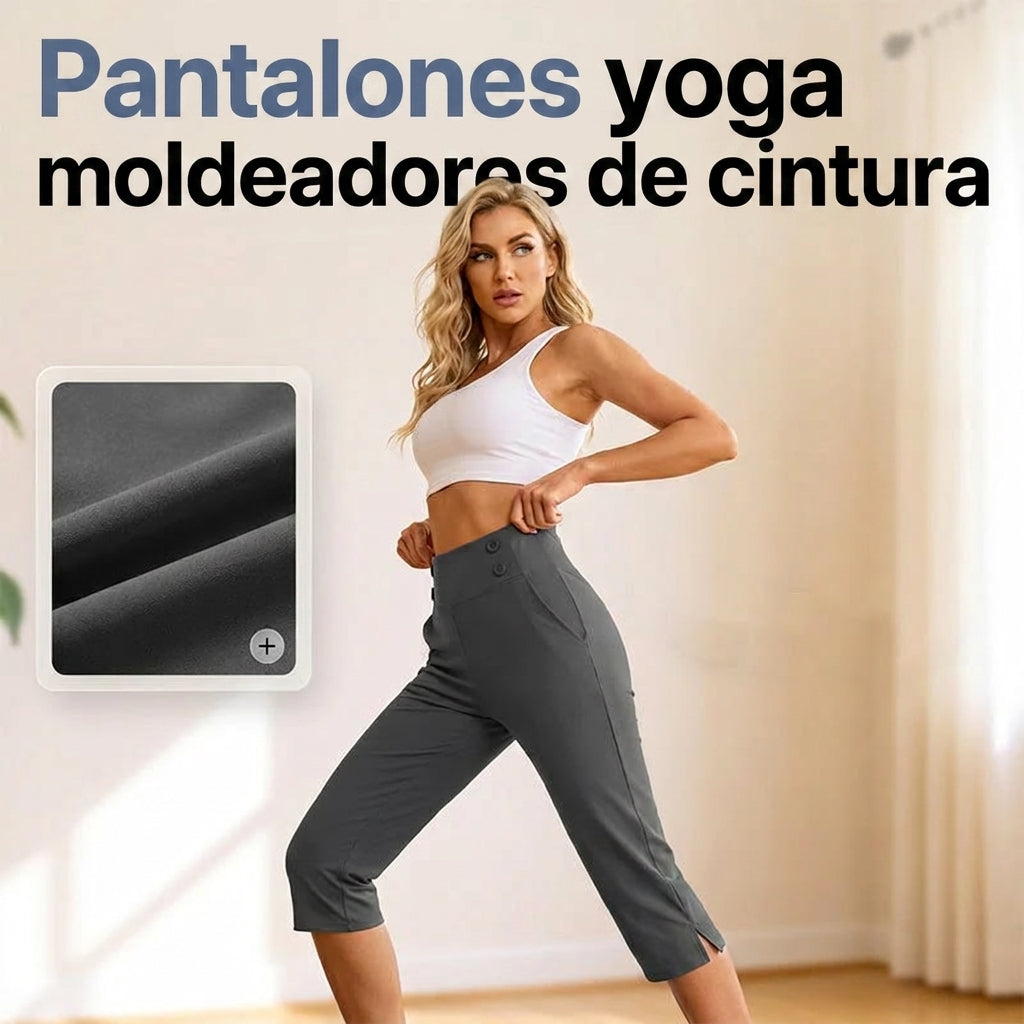 Pantalones de yoga elegantes con efecto moldeador
