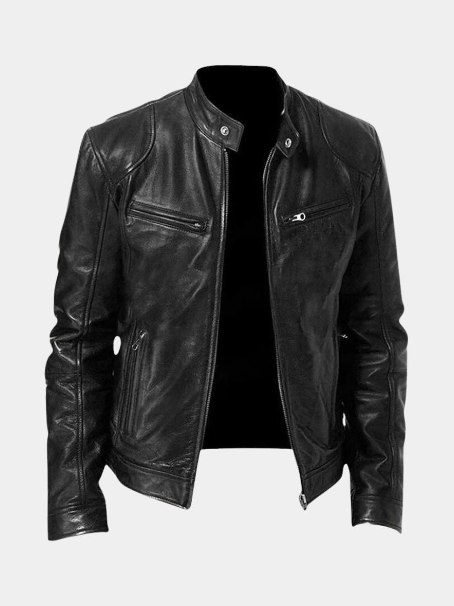 LAURENT MONACO | VESTE EN CUIR HAUT DE GAMME ÉLÉGANTE POUR HOMME