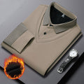 Leo | Camiseta de manga a rayas de dos piezas estilo business casual para hombre