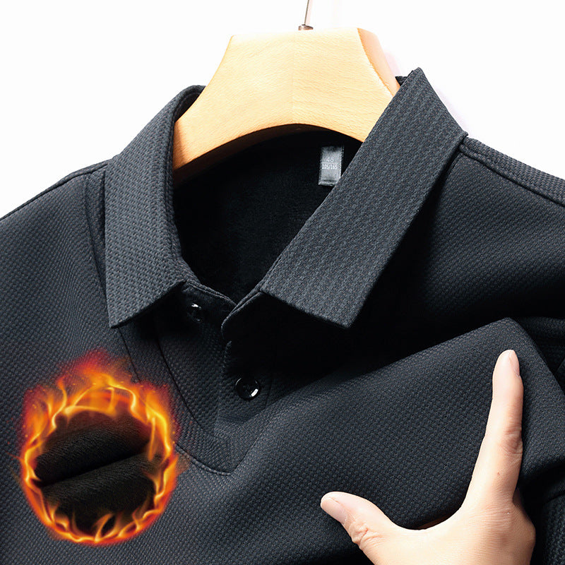Leo | Camiseta de manga a rayas de dos piezas estilo business casual para hombre