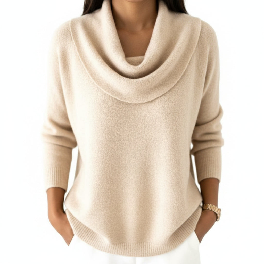 Ayla |  Jersey de cuello vuelto elegante y cómodo para mujer