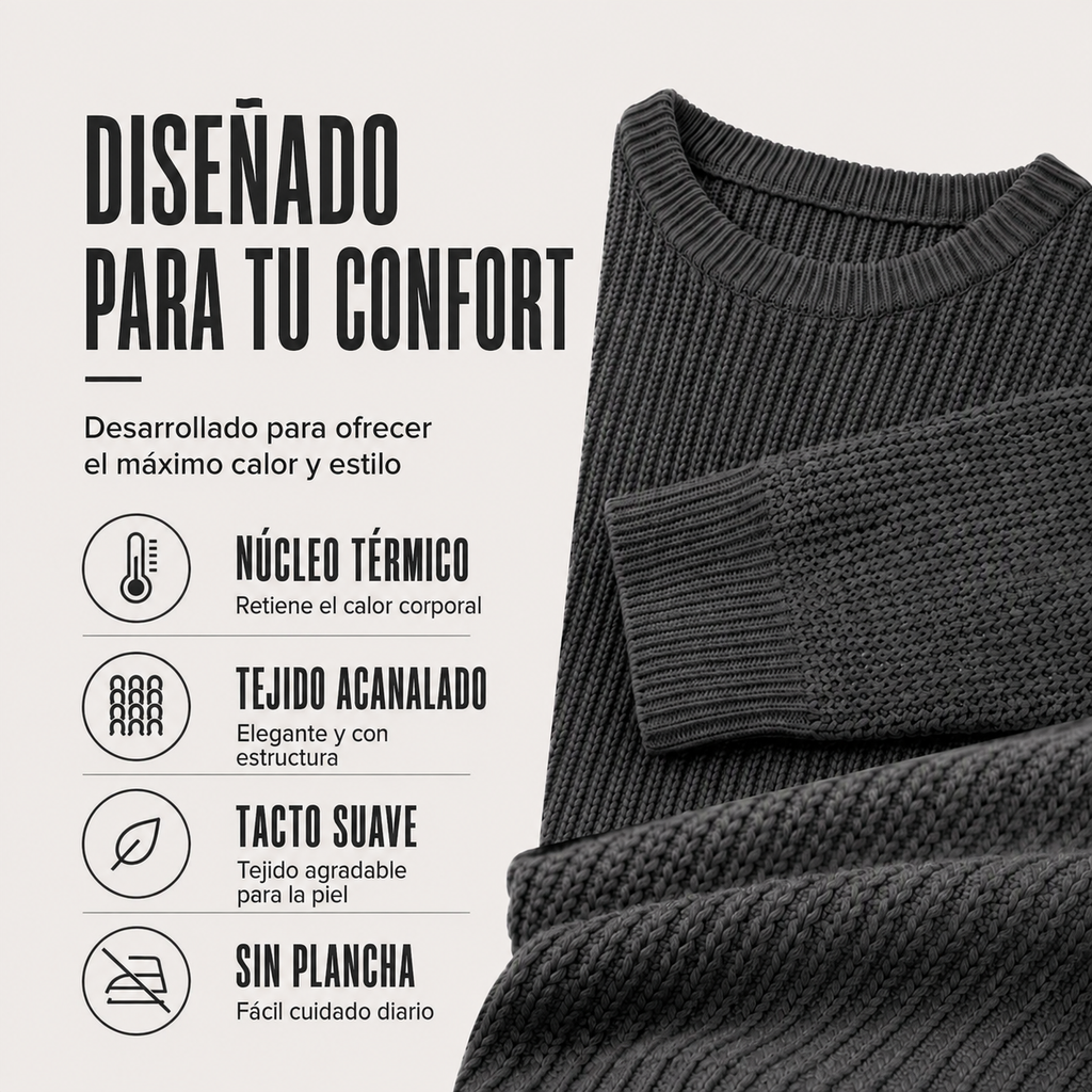Jersey de cuello redondo para hombre — detalle 5