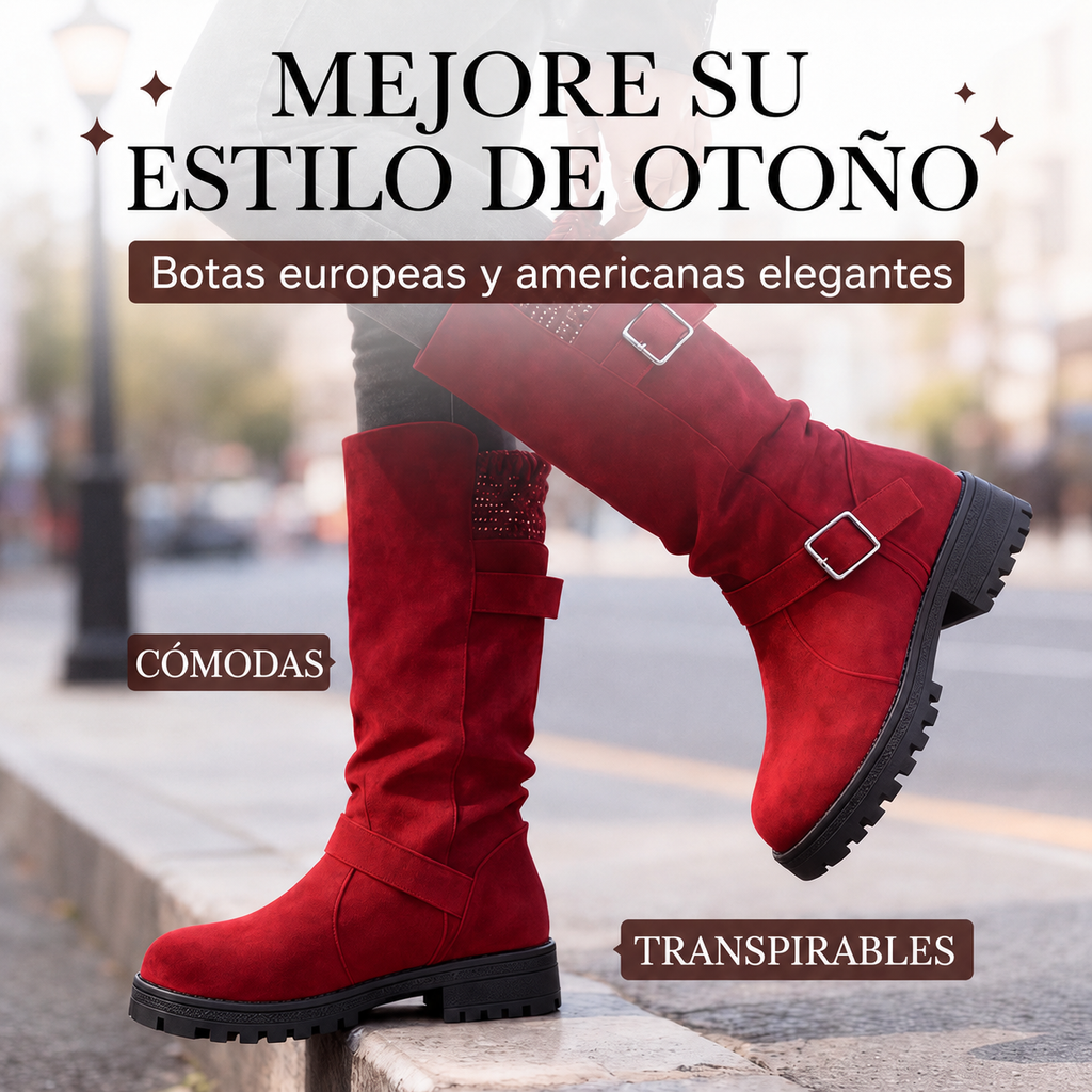 Botas de caña media holgadas para mujer — imagen 10