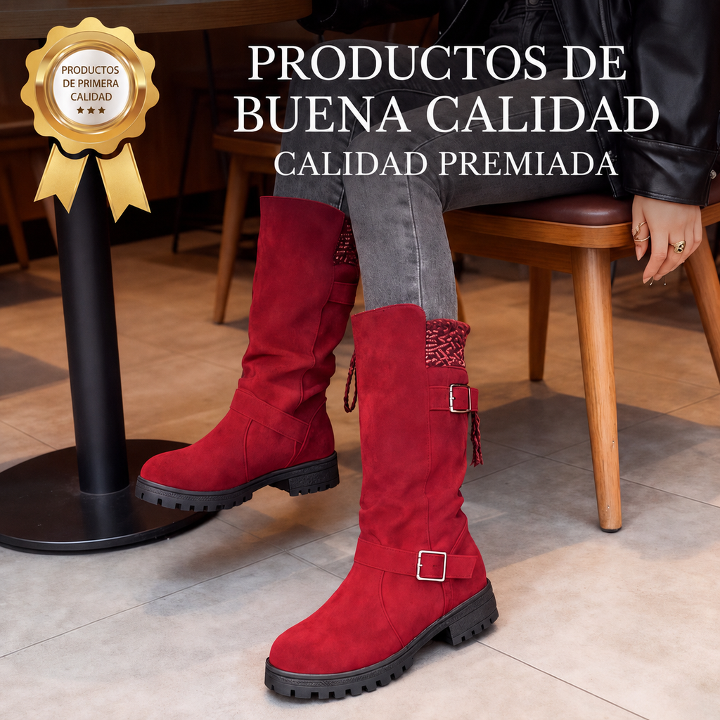 Botas de caña media holgadas para mujer — imagen 1