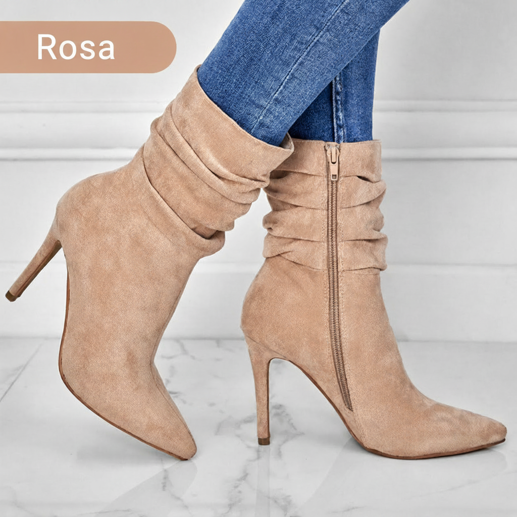 Botines de tacón con puntera fina para mujer — imagen 2
