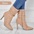 Botines de tacón con puntera fina para mujer — imagen 2